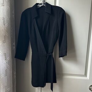 Black Wrap Romper